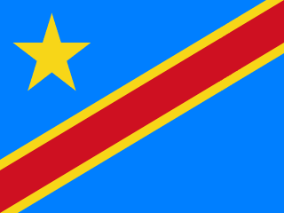 Bandera de RD Congo