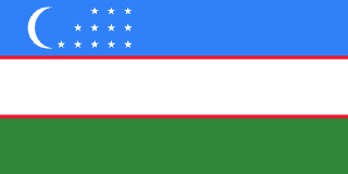 Bandera de Uzbekistan